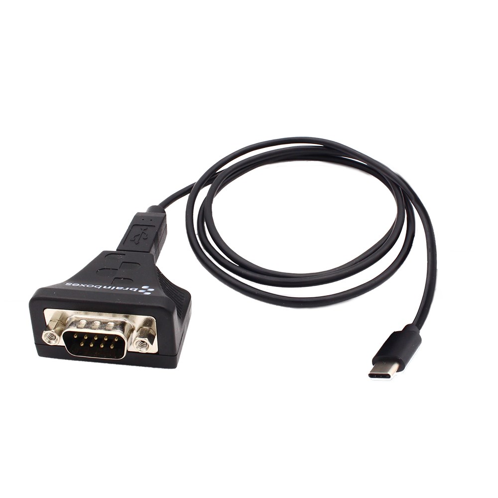 [US-735] USB-C to 1 Port RS232 Industrial USB to Serial Adaptor, -40 °C to +80 °C