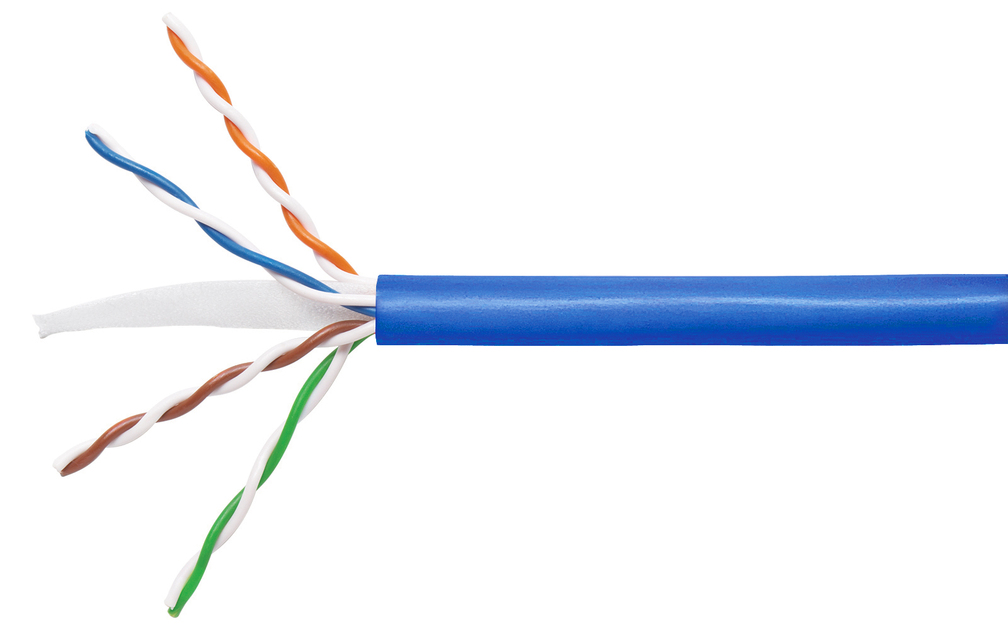[10151C105.500] Cat.6 cable, U/UTP, BKT 405, LSHF-FR, solid wire, blue,  B2ca -s1a,d1,a1 (500m)