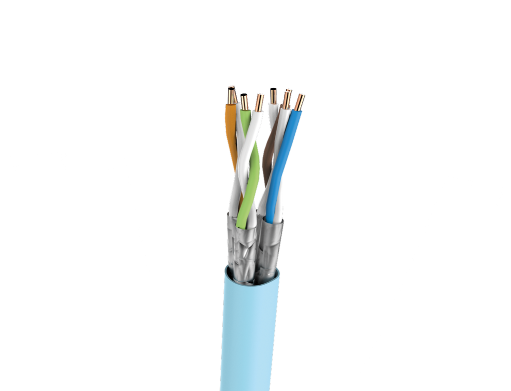 [101547205.500] Cable S/FTP LSHF-FR cat.6A BKT 595 wire blue 23AWG B2ca -s1a,d1,a1 (500m)