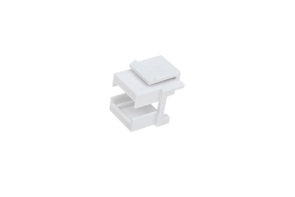 [10490272] BKT insert - for adaptor SC simplex, LC duplex, for 19´´ modular crossing panel, white