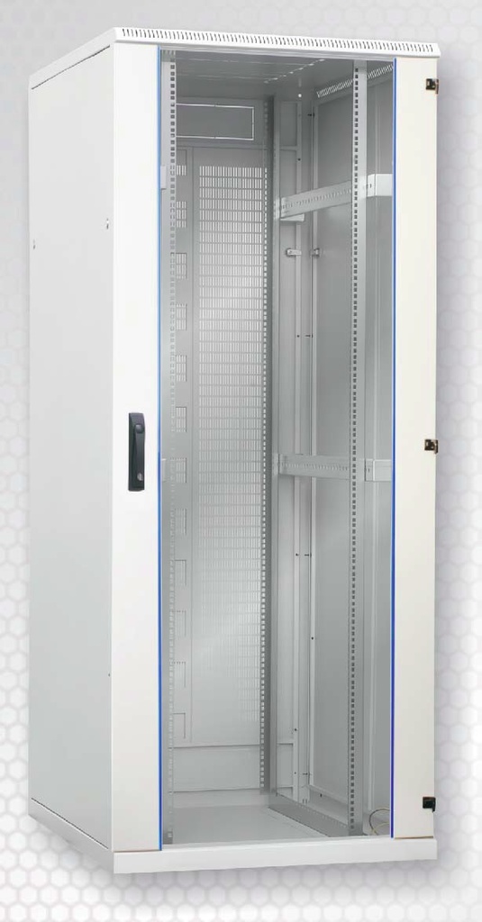 [SRS2460802611.1] Seadmekapp 24U 1195x600x800 k,l,s, klaasuks, kandevõime kuni 600kg, hall, SRS
