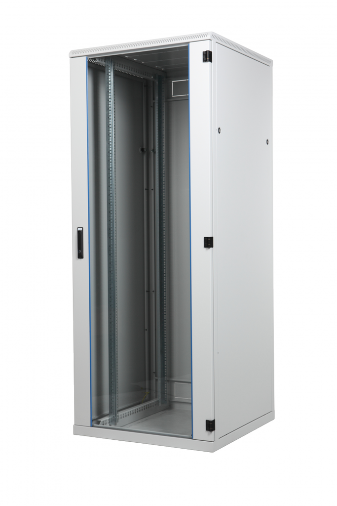 [SRS3260802611.1] Seadmekapp 32U 1535x600x800 k,l,s, klaasuks, kandevõime kuni 600kg, hall, SRS