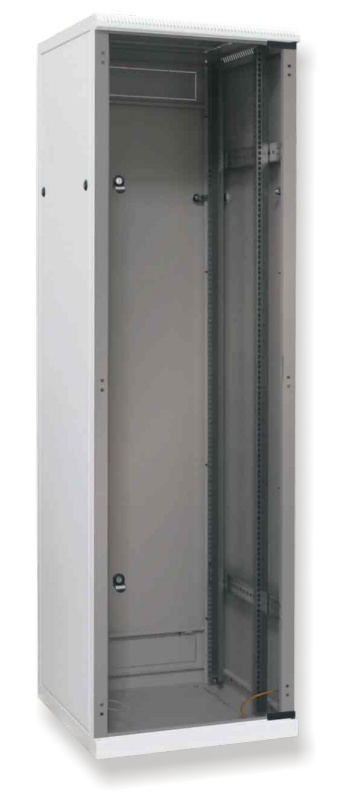 Seadmekapp 42U 1980x800x1000 k,l,s, klaasuks, kandevõime kuni 1000kg, hall, ECO