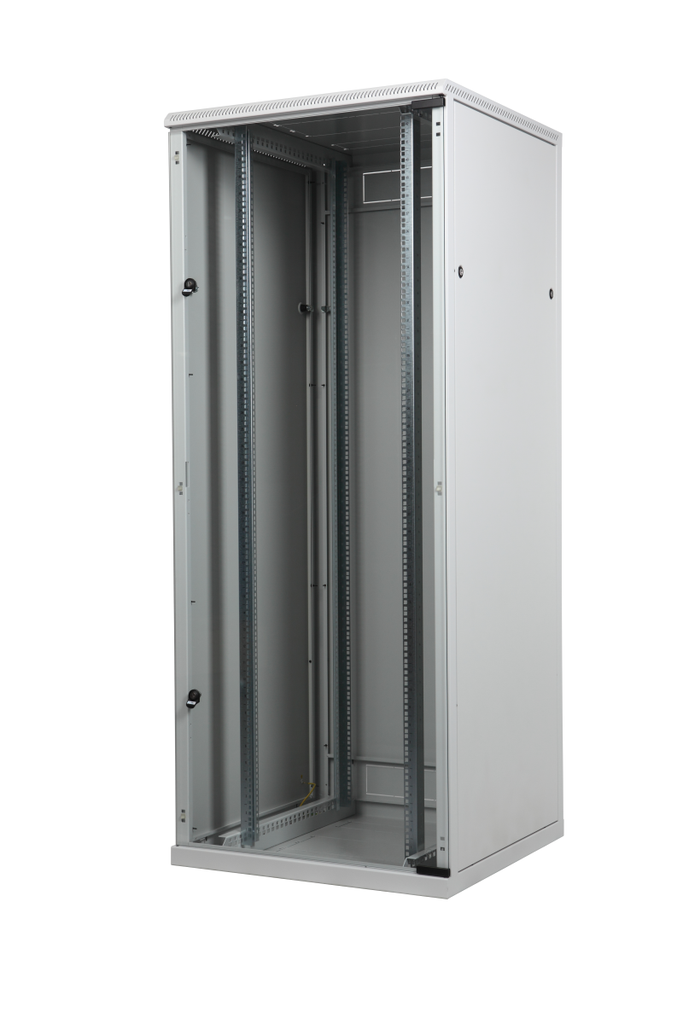 Seadmekapp 42U 1980x800x800 k,l,s, klaasuks, kandevõime kuni 600kg, hall, ECO