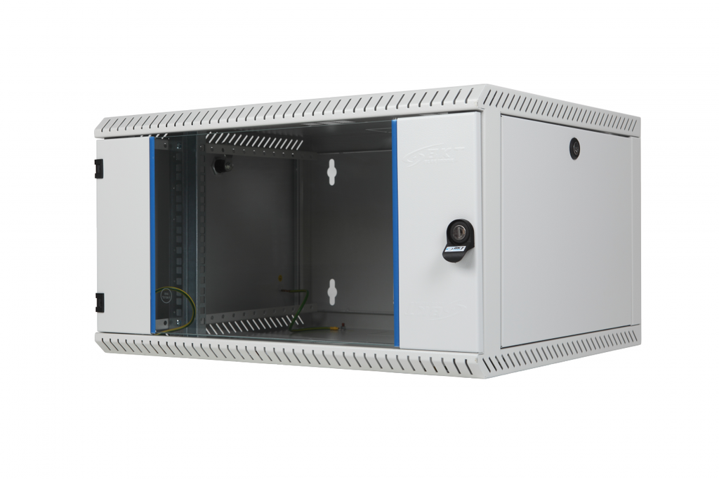 [11033501.3VU] Wall mount cabinet single section, 9U, 600/500/465 width/depth/height mm, RAL 9005 ( welded construction - capacity 50kg )