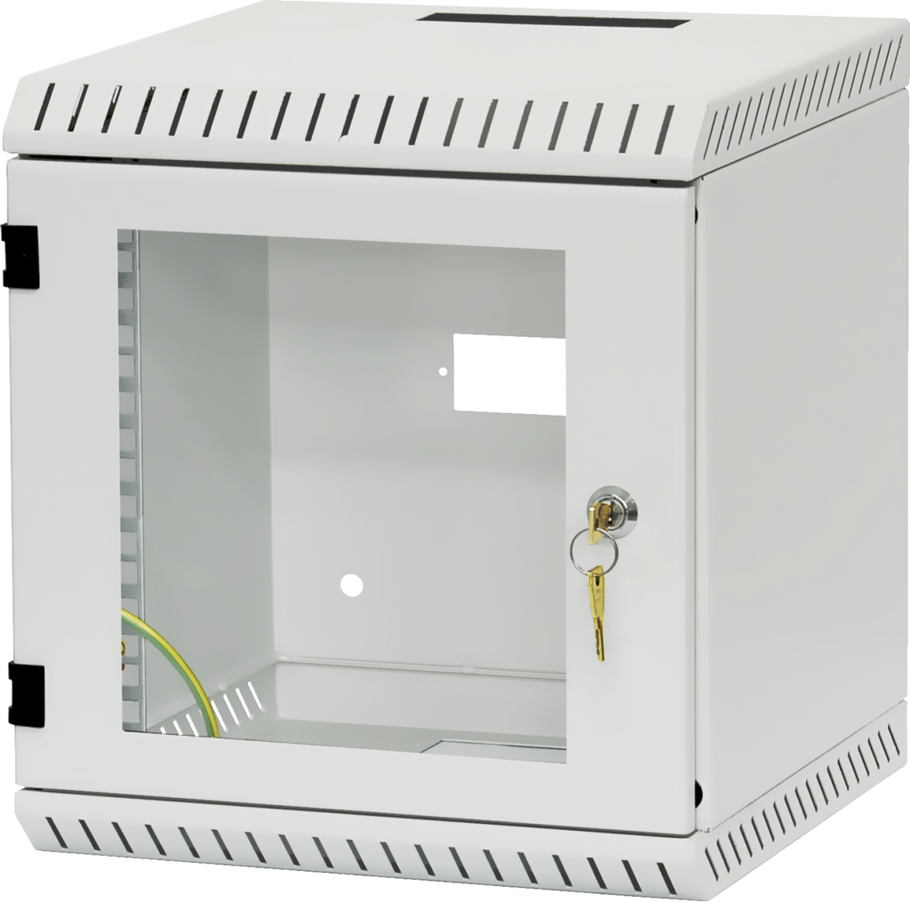 Seinakapp 6U 330x300x300 klaasuks, k,l,s, 10 tolli, MINI-RACK hall