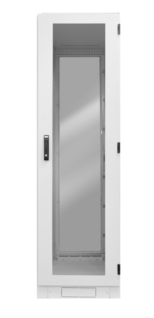 Tööstuslik seadmekapp IP54 42U 2086x800x800 k,l,s, klaasuks, sokkel, üks külgsein, hall