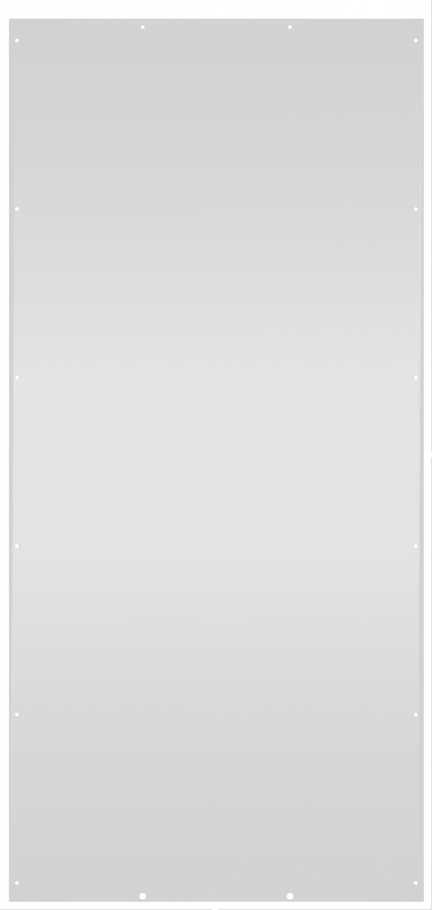 BKT InCab side wall for industrial cabinet 42U, depth: 1000mm RAL 7035 with mounting screws