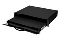 Klaviatuuri sahtel 19´´ 2U lukustatav 350mm sügav max3kg must