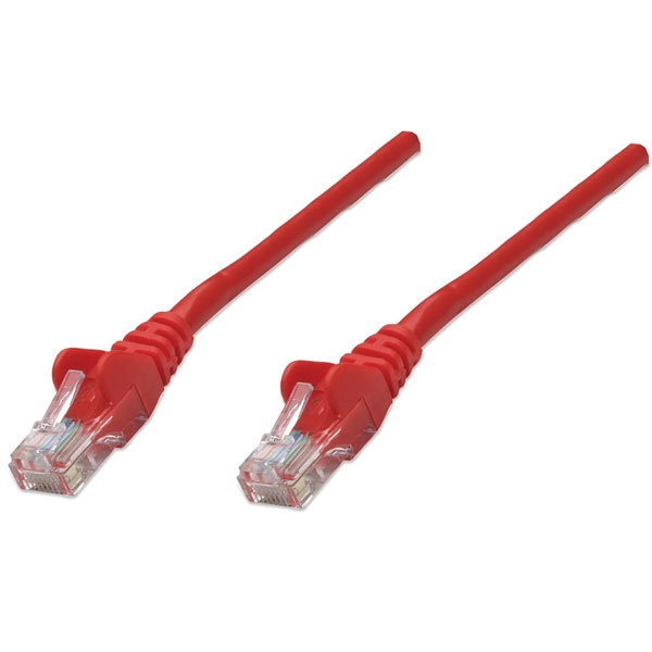 Võrgukaabel Cat6a U/UTP 0.5m, punane, LSOH, CU