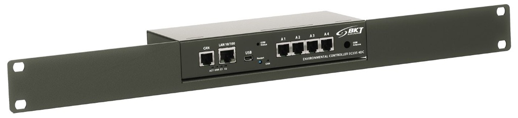 Monitooringu seade EC335: 4 andurit, 4 sisendit, 2 väljundit, laiendusmoodul 12V/250mA