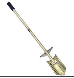 [BL004ST] Metal detector coil accessory, Spade, Black Ada Invader extended ST