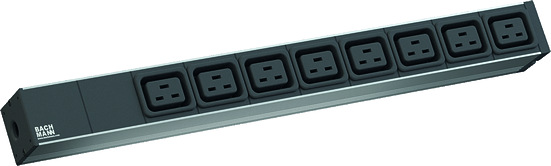 19" 1U 8xC19 1xterminal power 2,0m C20