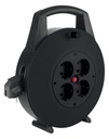 Maandusega pikendusjuhe 4 pesa / 10.0m rull kaablitrummel IP20 3G 1.5 mm²