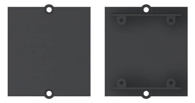 [917.010] Frame Blind with screwing option backside,bk
