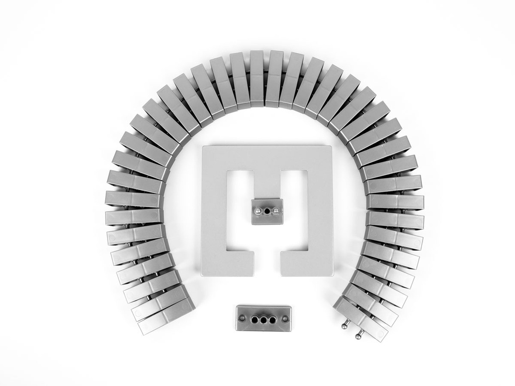 Juhtmete korrastaja plastikust 0.75m, 55x22mm, Cable-Snake Flex II Set, hall