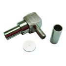 TS9 male crimp plug, RG174, 50 ohm, angled