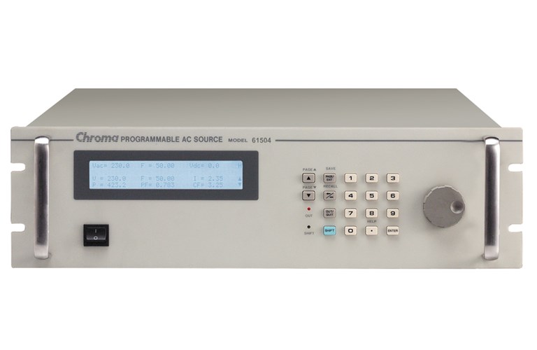 Programmable AC Source 0~300V, 15~1KHz/4KVA, 1Ø