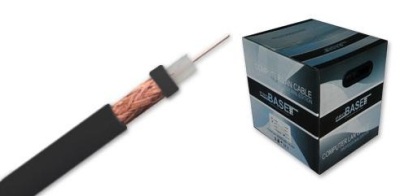 RG59 0.6mm/ 112 braids/ CU/ CCTV cable black  500m