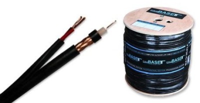 [PB5980C-B-PW-2S] Koaksiaalkaabel RG59B/U 75R must + toide 2x0,50mm2