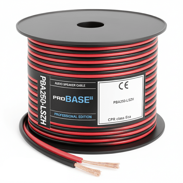 [PBA150-RB-LZSH] Speaker cable 2x1.50mm2 red/black LSZH OFC Eca 100m