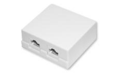 RJ45x2 Jack & Box empty