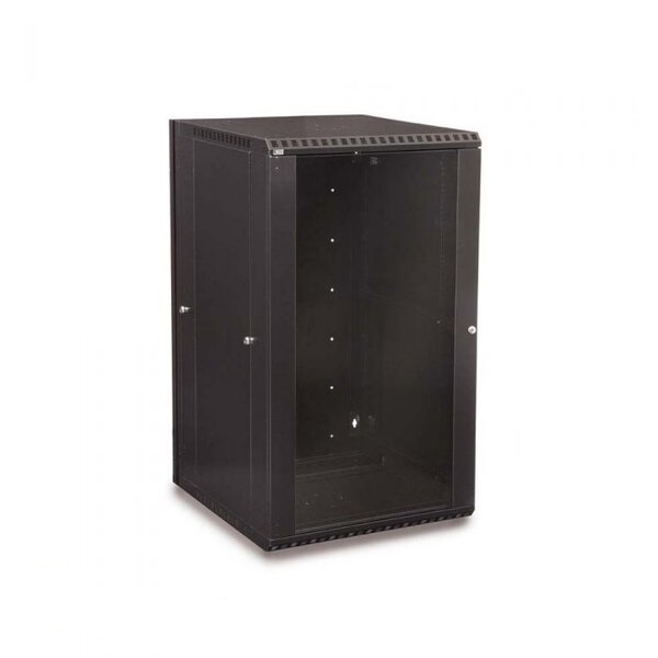 Seinakapp 15U 768x600x600 k,l,s, 19", klaasuks, eemaldatavad küljed, komplekteerimata, must