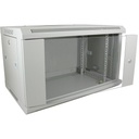 Seinakapp 4U 235x600x450 k,l,s, 19", klaasuks, eemaldatavad küljed, komplekteerimata, hall