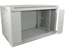 6U 19´´ Wall cabinet/ 600 x 600 x 368mm/  Gray / Unassembled