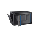 9U 19´´ Wall cabinet/ 600 x 600 x 501mm/ Black/ Unassembled