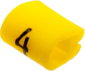 Kaablimärgis ´´4´´ kollane, 2,0-3,2mm, kaablile / 1000tk pakis