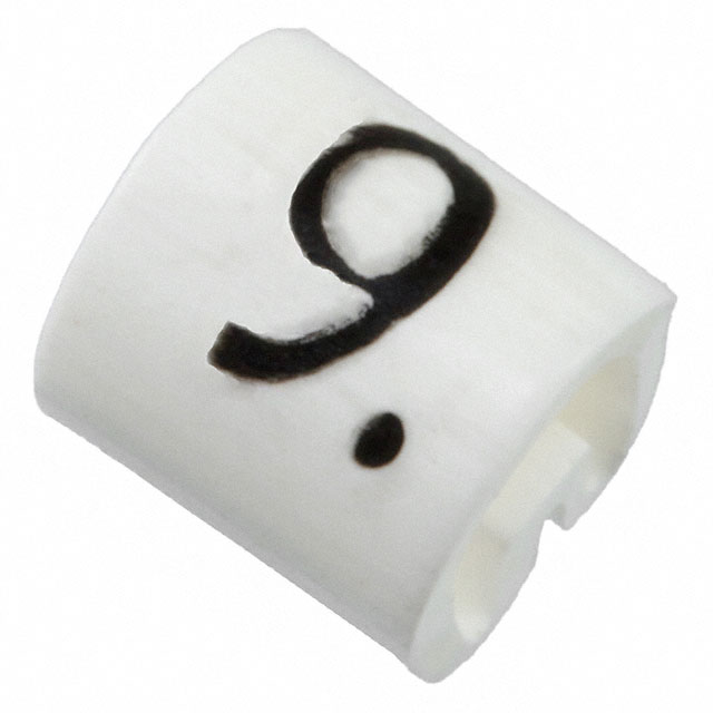 Kaablimärgis ´´9´´ valge, 2.0 – 3.2 mm, kaablile / 1000tk pakis