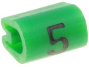 Kaablimärgis ´´5´´ roheline, 2,9-4,7mm, kaablile / 1000tk pakis