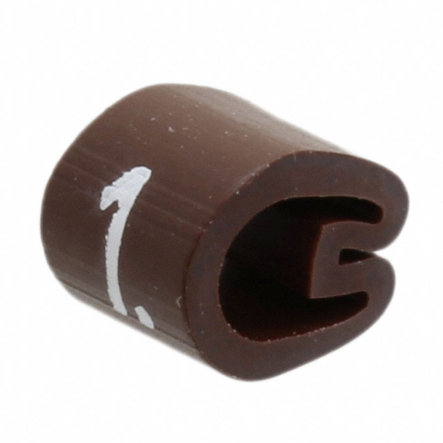 Kaablimärgis ´´1´´ pruun, 3,4-5,7mm, kaablile / 1000tk pakis