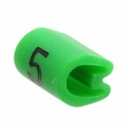 Kaablimärgis ´´5´´ roheline, 3,8-6,3mm, kaablile / 1000tk pakis
