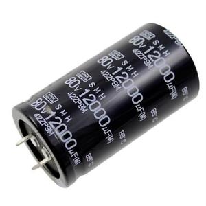 [661-ESMH800VNN123MA6] Elektrolüüt kondensaator 12000uF 80V 85°C 35X63mm, snap in