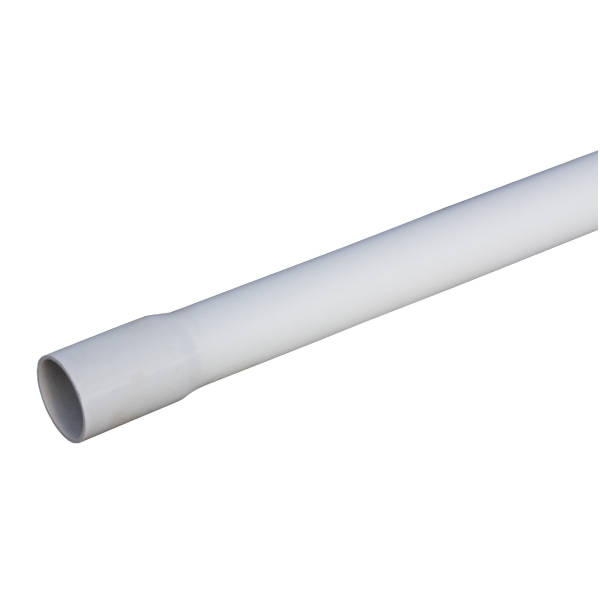 Plasticpipe 40mm, 3.0m, gray