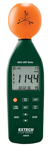 [EXTECH 480846] RF elektromagnetvälja tugevuse mõõtja, 10MHz...8GHz