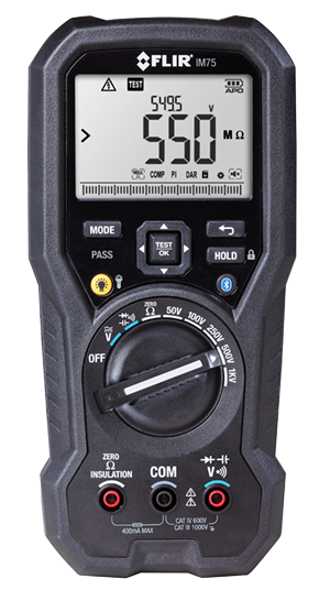 Isolatsioonitakistuse multimeeter Flir IM75, VFD, METERLiNK