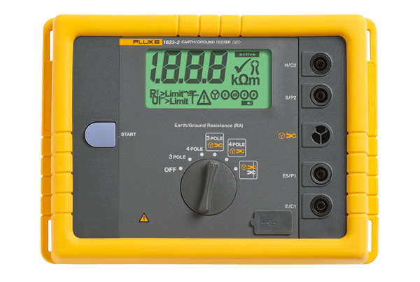 [FLUKE 1623-2] Maandustakistuse mõõtja, 300 V, 19.99kΩ, CAT II