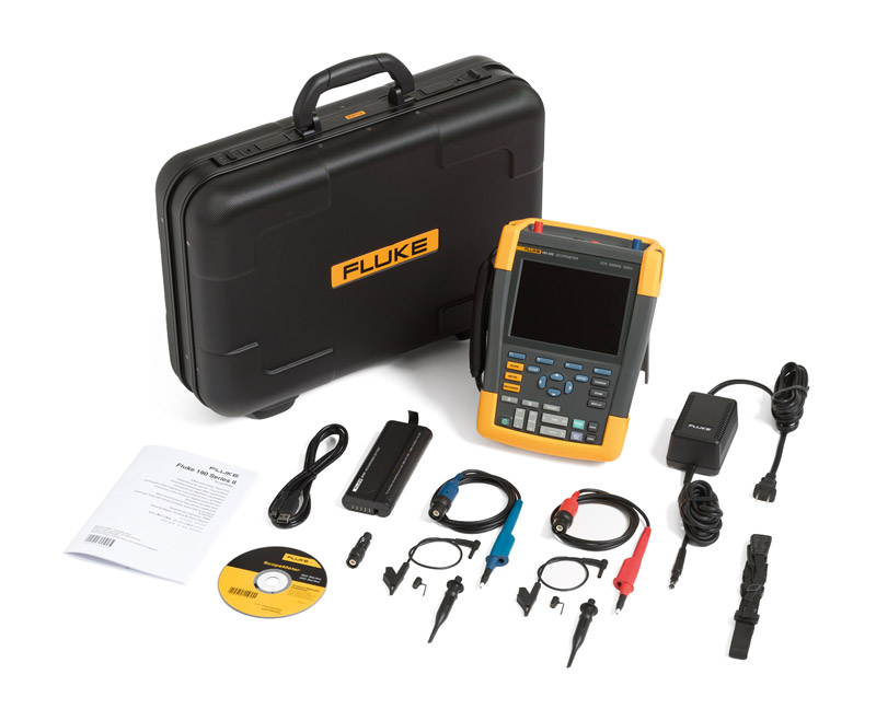 [FLUKE 190-202/S] ScopeMeter 2-kanaliga, 200MHz + SCC290 Kit