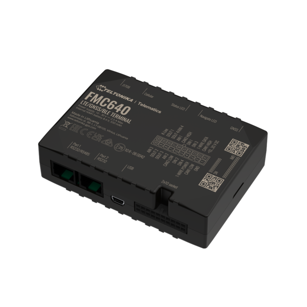[FMC640UX3501] Leading GNSS/LTE/3G/GSM Terminal designed for advanced applications with high capacity backup battery and external antennas