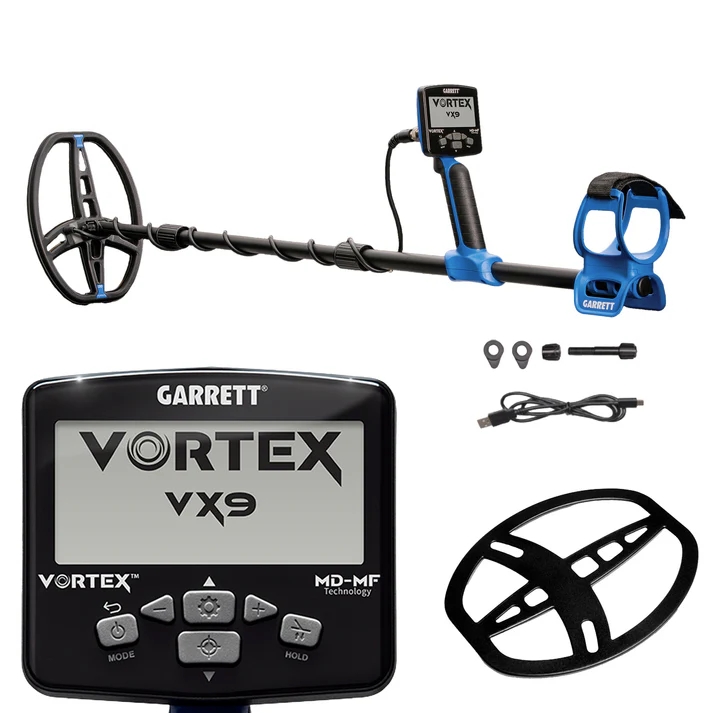 [1143060] Metallidetektor Garrett VORTEX VX9 koos 8.5x11 RAIDER otsimispooliga