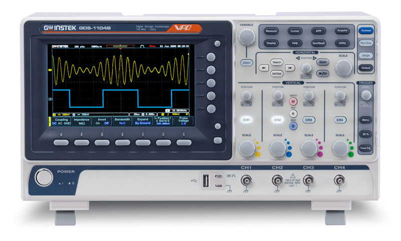 Digital Storage Oscilloscope 7´´ 4-Ch 100MHz