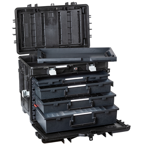 [AI1.KT02] Tool box 585x389x466mm, 4 drawers, wheels, 13.36kg