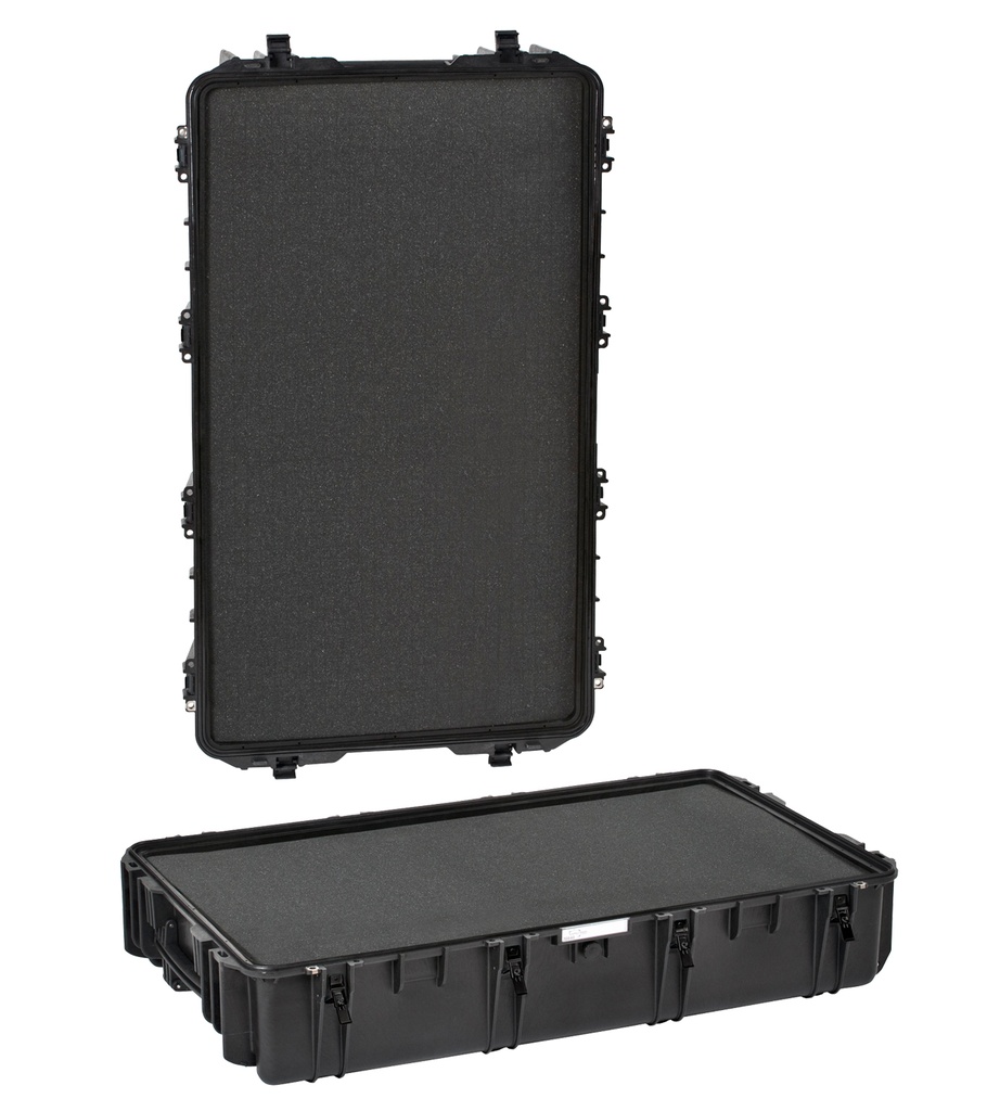 [10840.B] Relvakast 1178x718x427mm veekindel, must, vahuga, 26.3kg