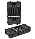 Relvakast 1178x718x427mm, veekindel, must, vahuga, ratastega, 25kg