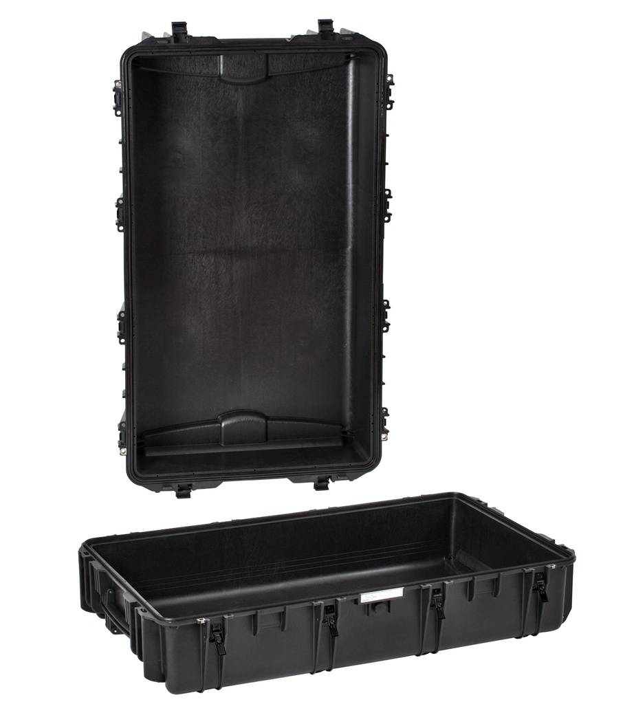 [10840.B E] Relvakast 1178x718x427mm, veekindel, must, ratastega, 19.8kg