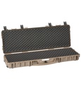 Rifle case 1189x415x159mm, Waterproof, Desert sand, Convoluted Foam, Wheels, 8.8kg