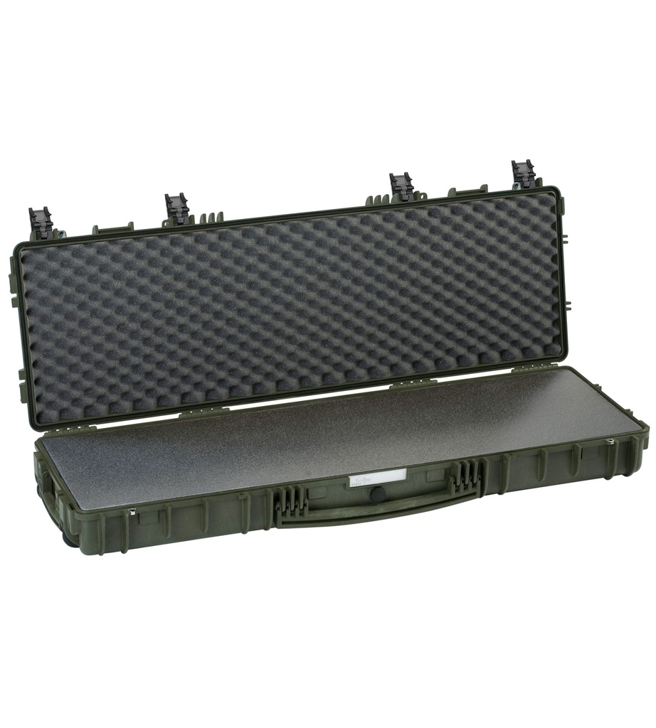 [11413.GFF] Relvakohver 1189x415x159mm, veekindel, roheline, vahuga, ratastega, 8.8kg